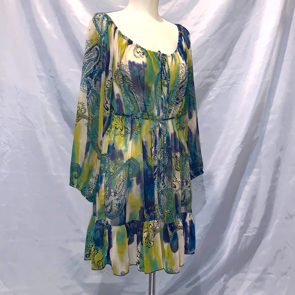 Women’s sheer long sleeve dress